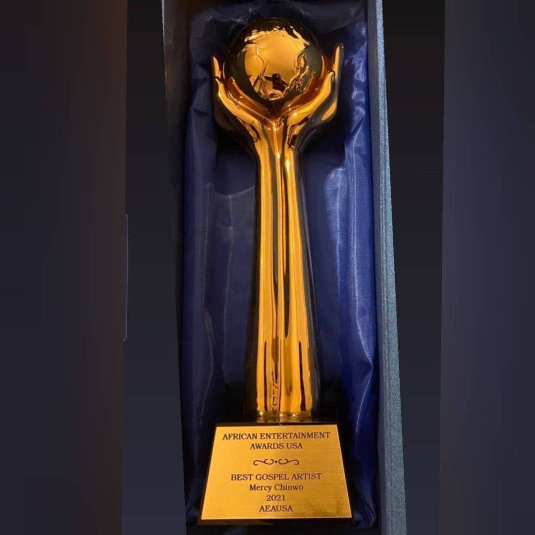 Mercy Chinwo's Award - Best gospel artist AEAUSA 2021