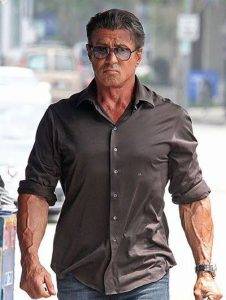 Sylvester Stallone in an action pic. 