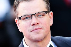Actor Matt Damon in a headshot picture.