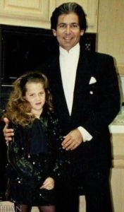 Robert Kardashian and one of his daughters. 